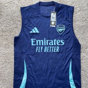 NWOT Men’s Adidas Arsenal FC Blue Training Tank Top